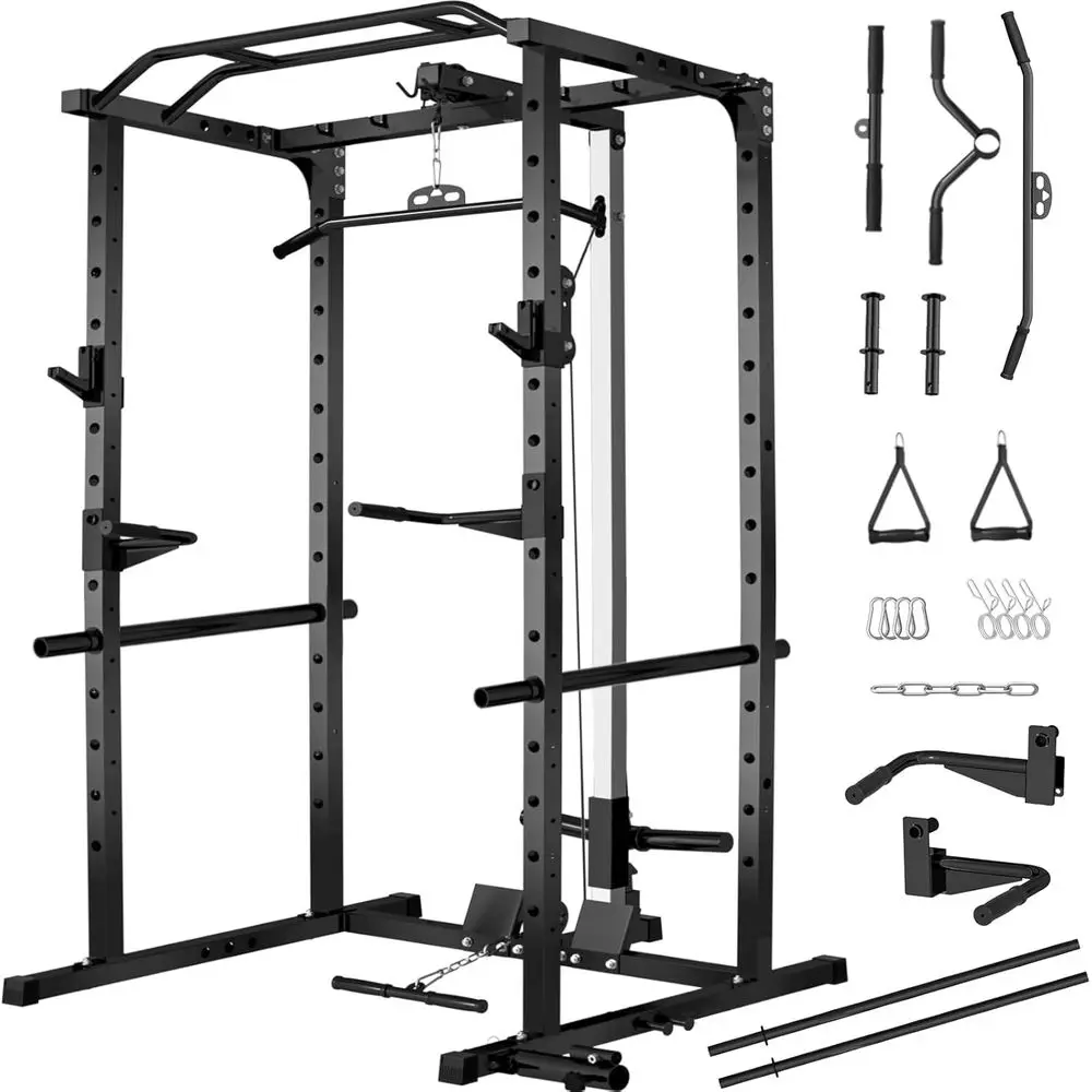 Lat Pulldown Cable - Многофункциональная силовая стойка (Power Rack) с