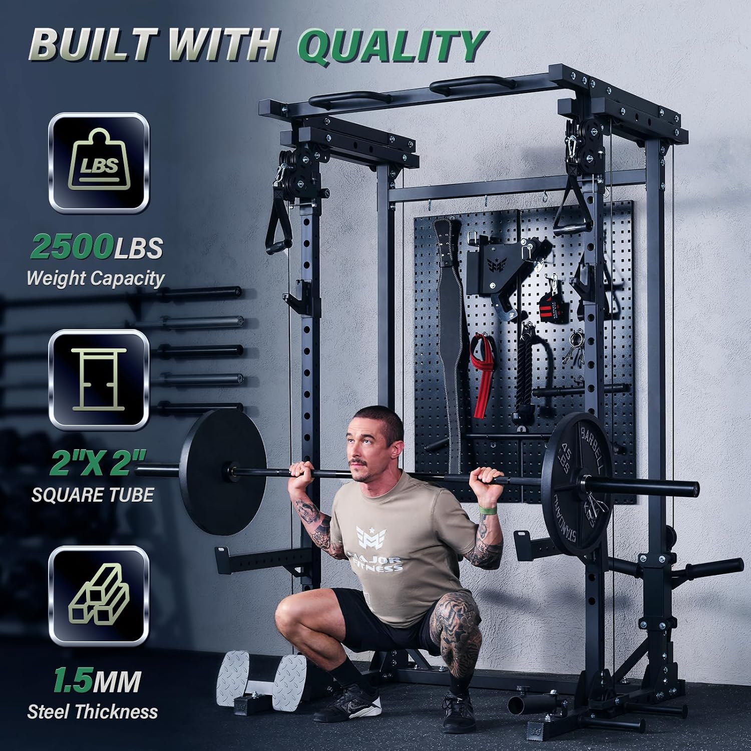 Pulley Home Gym - Многофункциональная силовая стойка Drone3 Power Rack,