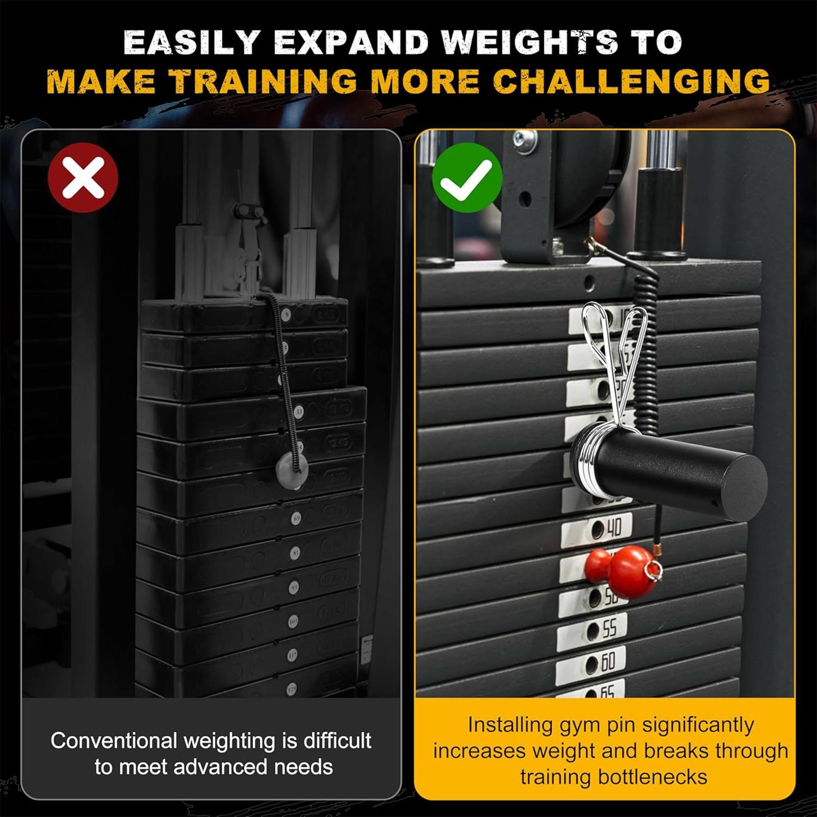 Home Gym System - Шпилька для спортзала с пружинным зажимом,