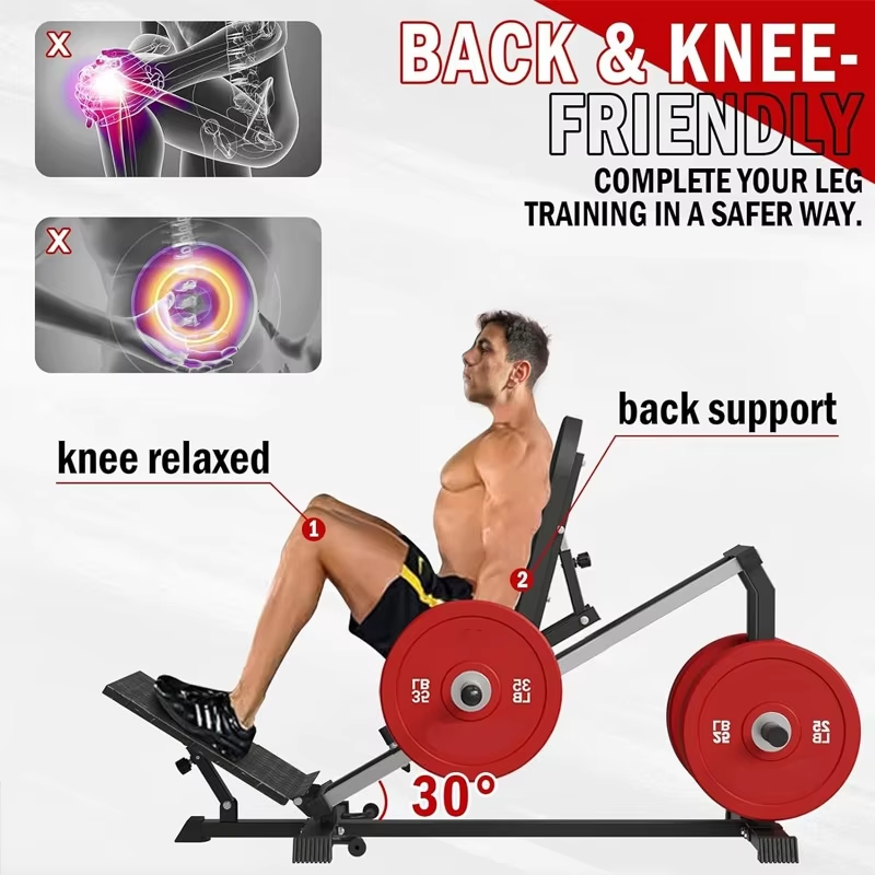 Home Gym Hip Thrust Machine - Тренажер для ягодиц 2-в-1 с обратной
