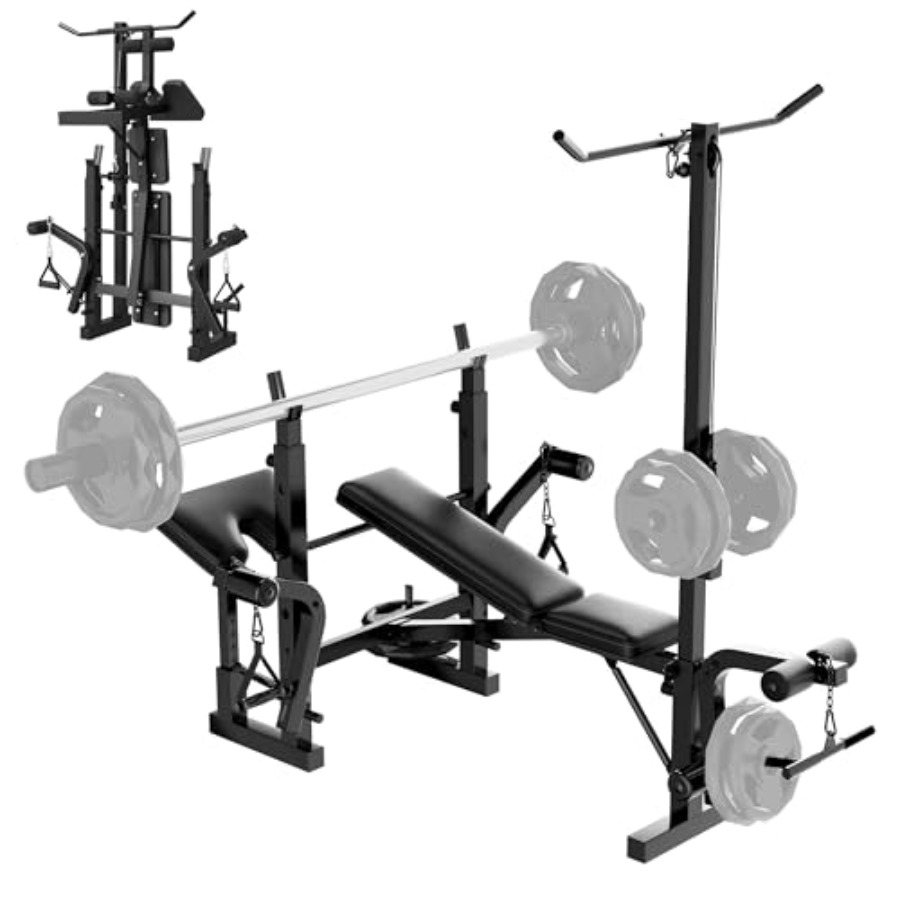 Home Gym Weight Bench - Многофункциональный набор для домашнего спортзала: Скамья