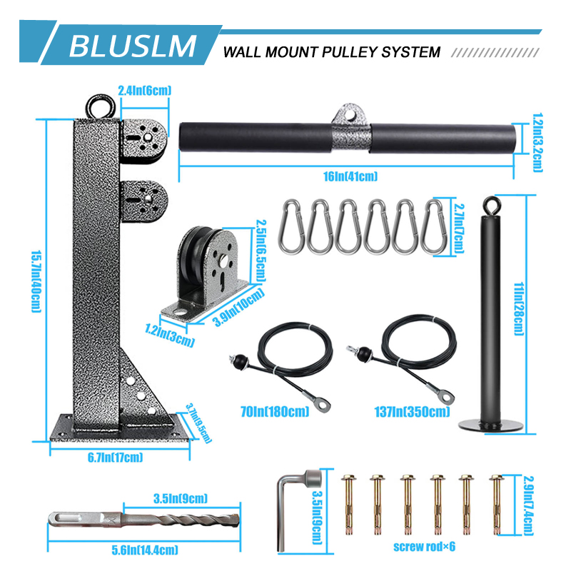 Настенная система шкивов для с – обзор и цена Pulley Home Gym