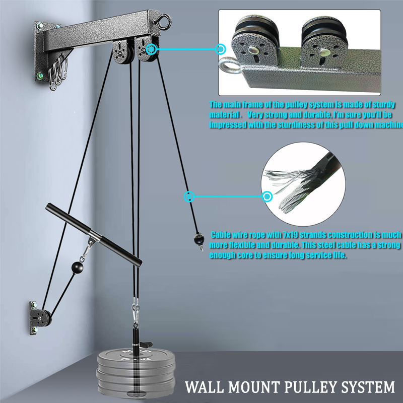 Настенная система шкивов для с – обзор и цена Pulley Home Gym