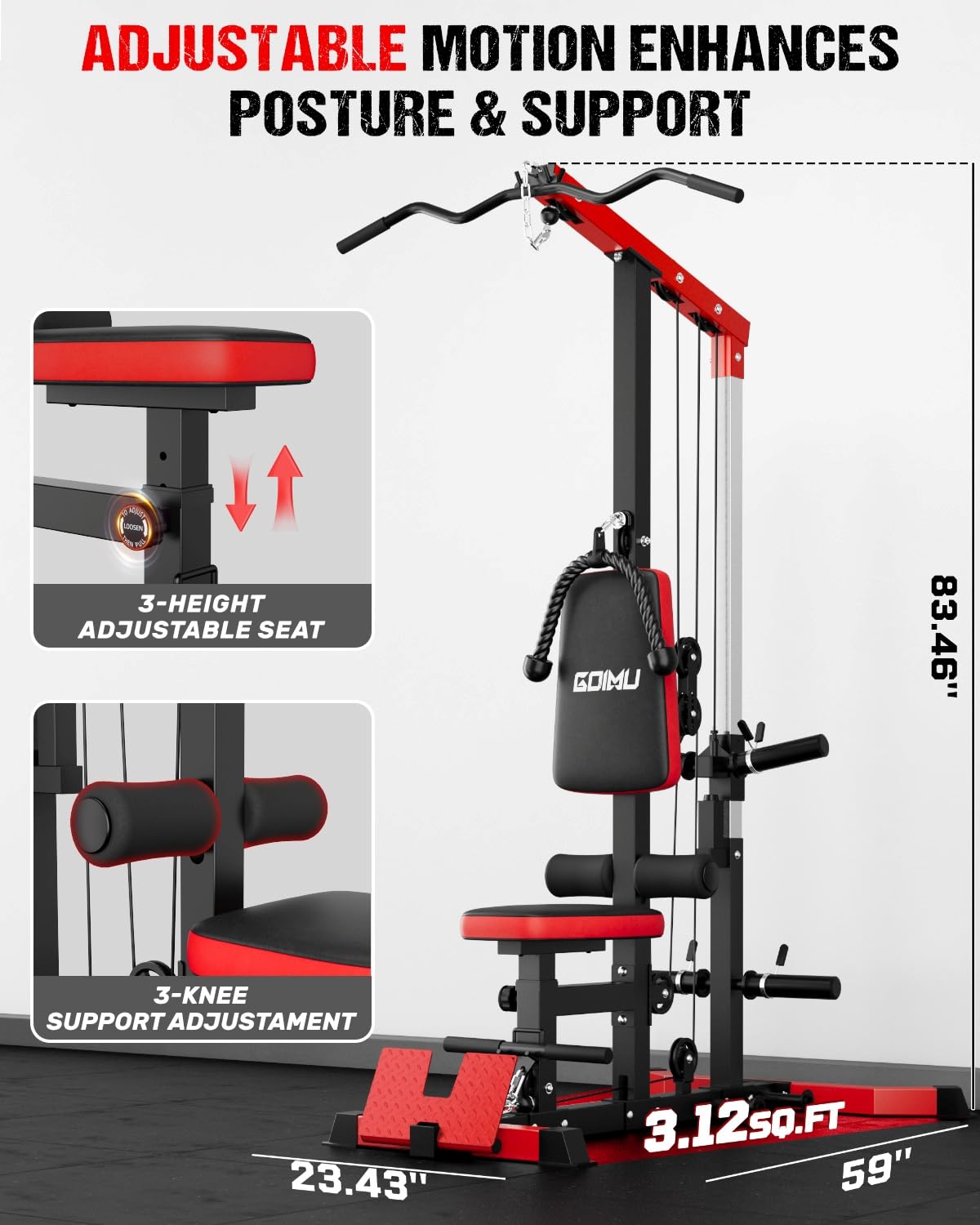 Тренажер для тяги и гребли (LA – обзор и цена Pulley Home Gym