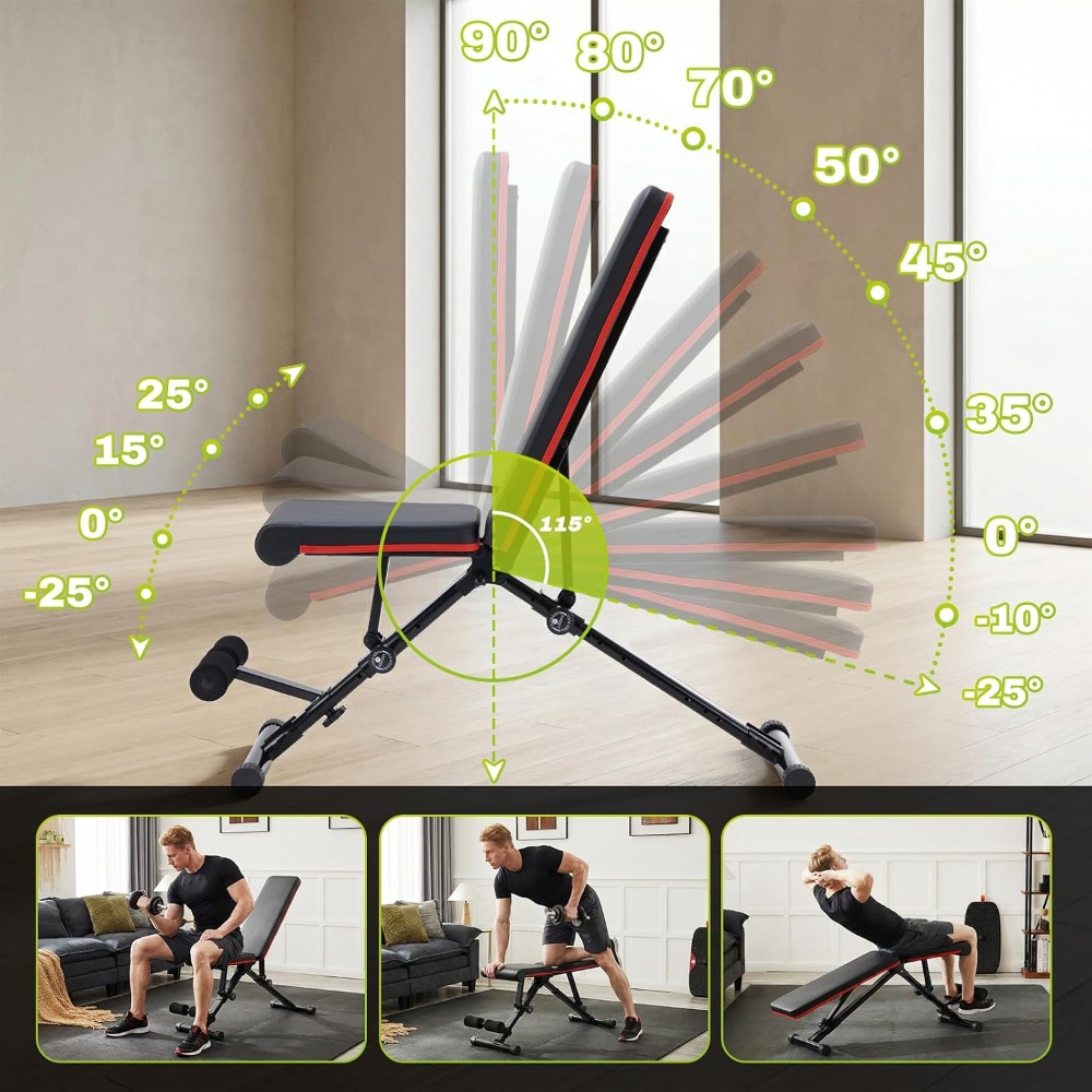 Регулируемая скамья для силовы – обзор и цена Home Gym Weight Bench